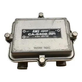 Rms Unipower Ca-5402/rfi 2-way Coax Cable Tv Splitter 600mhz Rfi Shielded