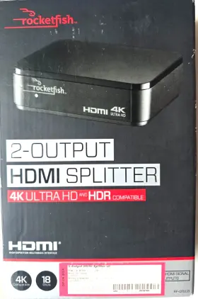 600603215872 ROCKETFISH Hdmi Splitter Ultra Hdr