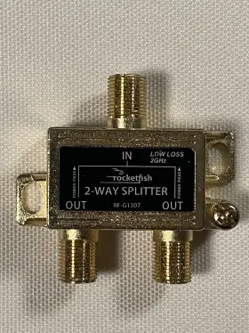 G1307 ROCKETFISH Coaxial Splitter Cable Satellite Tv