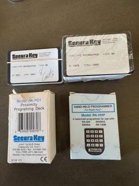 RKPD1 SECURAKEY Cards Hhp Programmer Deck