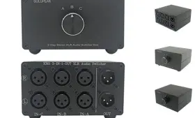 X301 SOLUPEAK Xlr Stereo Audio Switch Box Balanced Converter