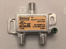 SB-2WMS-2.0 STARBURST Frontier Fios Verizon Moca Splitter