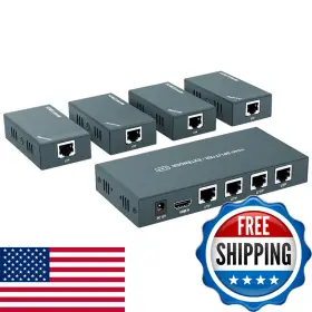 Steetek B07rb4z8tn Aao Hdmi Extender Splitter 1x4 1080p60hz Extending 165ft 50m Length