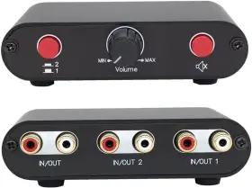 445038244294 TENEALAY Rca Stereo Audio Switch Signal Switcher