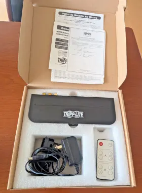 Tripp Lite B118-2x4-4k-a Hdmi Matrix Switch Splitter 4k 60hz With Audio Extractor