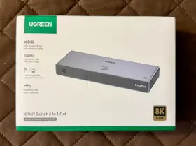 Ugreen Cm693 8k 60hz Hdmi Switch 5 In 1 Out Aluminum - 4k 240hz 2.1 I Hdcp 2.3