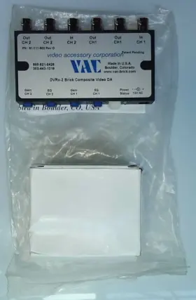DVRX-2 VAC VIDEO ACCESSORY CORPORATION Brick Da Power Supply
