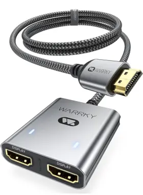 721295573160 WARRKY Hdmi Splitter Display Duplicate Mirror