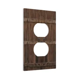 XUEJIAKU01 XUEJIAKU Wood Barn Door Gang Outlet Plate Covers