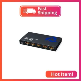 Yinker Sp104-bv19 Hdmi Splitter 1 In 4 Out 4k 30hz Usb-c Powered Simultaneous Mirror To