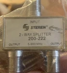 Steren 200-222 2-way 900mhz Rf Splitter ** 8 Available New Open Box. Fixed Price $4.69.