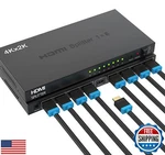 4k Icuixian 1x8 Hdmi Splitter 1 In 8 Out 4k30hz, Port Multi M. Fixed Price $45.73.