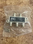 New Tvc Ghs-4 Broadband Splitter 4-way Digital High Performance Coax Cable. Fixed Price $4.50.