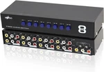 E-sds 8-way Rca Switch Av Switcher 8 In 1 Out Composite Video L/r Audio Selector. Fixed Price $37.95.