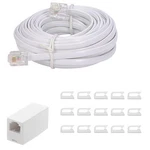 Seefeful 20 Feet Long Telephone Extension Cord Phone Cable Line Wire,. Fixed Price $9.78.