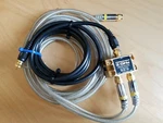 Monster Cable Ultra Rf Cable/satellite Splitter - 1 In 2 Out Ghz With Cables. Fixed Price $40.00.