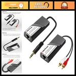 Aux To Rca Male-male Audio Converter Extender Box - Rj45 Cat5/cat6 Isolator. Fixed Price $69.99.