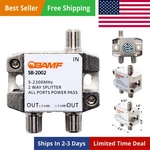Bamf 2-way Coax Cable Splitter, Bi-directional Moca 5-2300mhz High-performa.... Fixed Price $10.49.