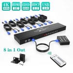 Mt-viki 8 Port Hdmi Kvm Switch 4k 30hz Usb2.0 1u Rack Mount Switcher W/ir Remote. Fixed Price $113.80.