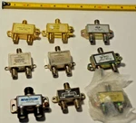2-way Signal Splitter 5-900 Mhz Tv Antenna Philips, Marathon, Tru Spe Lot Of 9. Fixed Price $20.00.