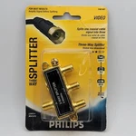 New Philips Brand Three Way Splitter Item# Ph61001 Sealed. Fixed Price $13.28.
