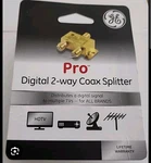 Jasco Ge Pro Digital 2-way Coax Splitter 33526 Open Package/new Never Used. Fixed Price $7.99.