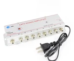 Coax Splitter: 8 Way 45-862mhz Amplified 20db Powered. Fixed Price $42.58.