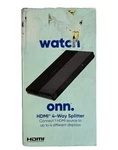 Onn Hdmi 4-way Splitter 1080p Hd To 4k Uhd With Hdr 3d And 7.1 Sound. Fixed Price $9.50.