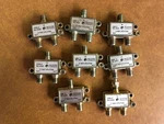(8) Blonder-tongue Crs-2 2 Way Splitter 4032. Fixed Price $30.50.