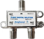 Amphenol Digital Coaxial Splitter Moca 2.5 (2 Way) Abs312h 2 Way, Silver. Fixed Price $23.64.