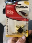 Magnavox Coaxial Signal 2-way Splitter Frequency 5 To 900 Mhz, Cable Tv. Fixed Price $9.97.