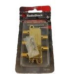 Radioshack 4-way Splitter 75 Ohm Gold Plated Coaxial Tv Cable Adapter New Sealed. Fixed Price $15.29.