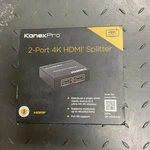 New Kanex Pro 2 Port 4k Hdmi Splitter 1x2 Uhd 30hz Sp-hd1x24k 813982020047. Fixed Price $50.93.