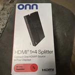Onn Hdmi 1x4 Splitter 4k Uhd Hdr 18gbps 3d 7.2 Surround Led Ac Adapter. Fixed Price $11.00.