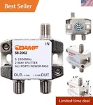 Moca 2-way Splitter By Bamf - High-speed Coaxial Solution For Digital Devices. Fixed Price $18.99.