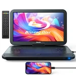 17.6" Portable Blu Ray Dvd Player 15.6" Screen Rechargeable Battery Hdmi Usb Sd. Fixed Price $254.87.