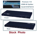 Evolution Premium Vanco Ultrahd Hdmi 1x8 Splitter - 4k 60hz 4:4:4 Mod# Evsp4k18. Fixed Price $149.99.