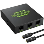 Linkfor Digital Optical Audio 1x3 Splitter Spdif Toslink Fiber A. Fixed Price $25.85.
