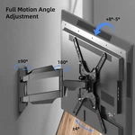 Full Motion Tv Wall Mount Bracket Swivel Tilt For 32 36 37 40 42 46 49 50 55". Fixed Price $18.99.