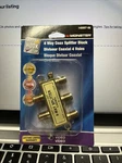 Monster 140007-00 Just Hook It 4 Way Coax Splitter Block. Fixed Price $6.00.