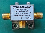 Mini-circuits Zx10-2-42-s+ Sma 2-way Rf Power Splitter 1.9-4.2ghz. Fixed Price $29.99.