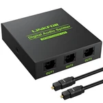 Linkfor Digital Optical Audio 1x3 Splitter 75 Feet, Toslink. Fixed Price $20.48.