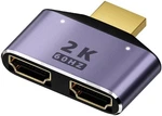 Junfamilee Black 2k Splitter Fullhd 1080p Video 1x2 Split 1 In. Fixed Price $12.63.