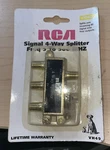 Rca 4-way Signal Coaxial Splitter Vh49 Tv Vcr. Fixed Price $5.49.