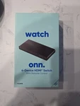 Onn 4 Device Hdmi Switch With Remote Control New Damaged Box. Fixed Price $19.99.