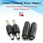 5.5mm X 2.1mm Dc Male Or Female Coupler Adapter Barrel Power Connector Plug Lot. Fixed Price $40.50.