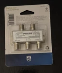 Philips Digital Coax 4-way Splitter, Gray Brand New. Fixed Price $7.99.
