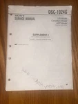 Sony Digital Scan Converter Dsc-1024g Service Manual/circuit Description. Fixed Price $40.00.