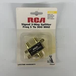 Rca 2-way Coaxial Splitter Vh47r 079000403364 *. Fixed Price $9.99.