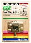 Vintage 1980s - Recoton 4 Way Coax Splitter Vcr Antenna Tv F Type V305 Nos. Fixed Price $11.90.